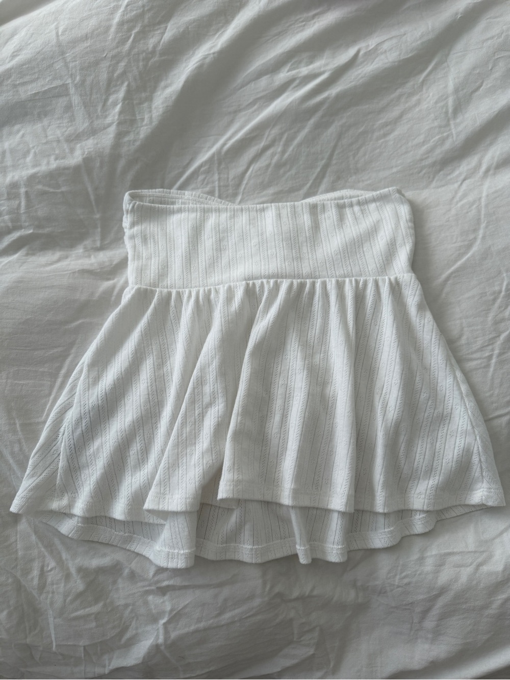 Hollister Easy Strapless Pointelle Babydoll Top - Picture 3 of 5